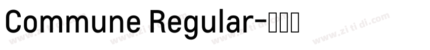 Commune Regular字体转换